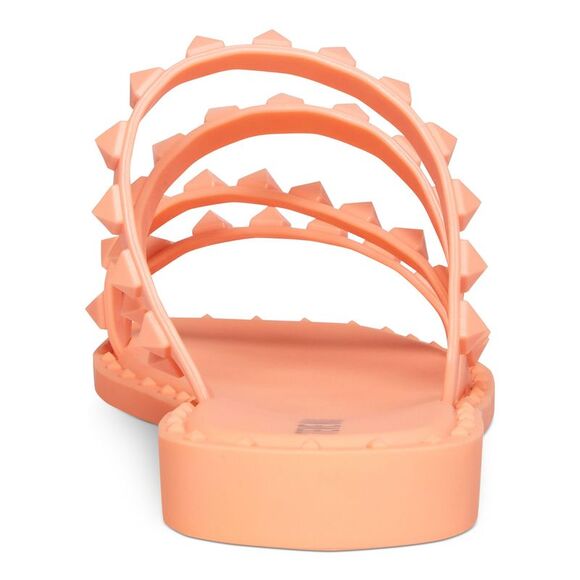 NWT STEVE MADDEN Womens Orange Skyler-j Block Heel Slip On Slide Sandals 6 M - Picture 2 of 5